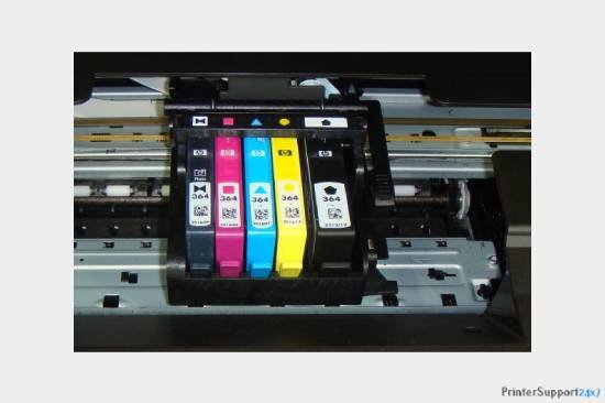 Open ink cartridge panel - canon printer error 5100