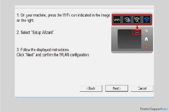WLAN wireless setup wizard - how to connect my brother printer to wifi