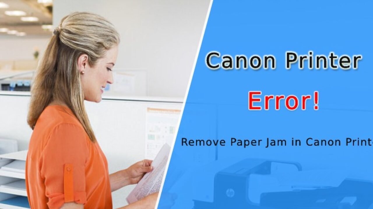 removing jammed paper from canon printer